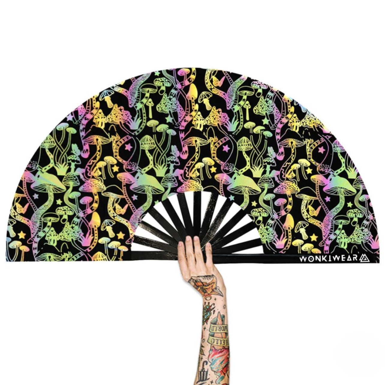 Rave Wonderland Oversized Folding Fan