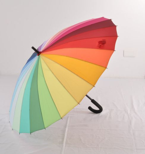 Umbrella - Large and Regular, 24 Panel, Rainbow