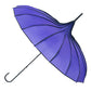 Piped Pagoda Umbrella - Purple