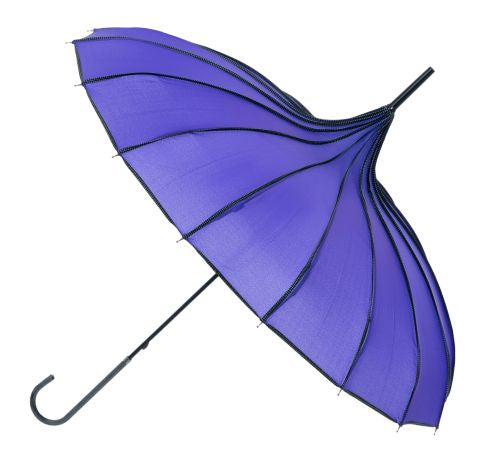 Piped Pagoda Umbrella - Purple