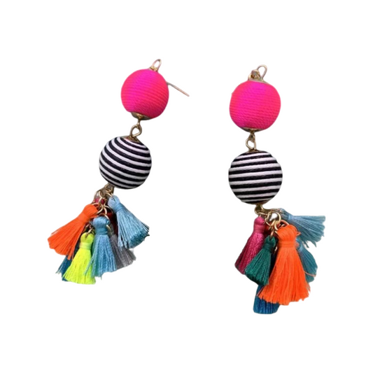 Earrings - Multi tassel drops