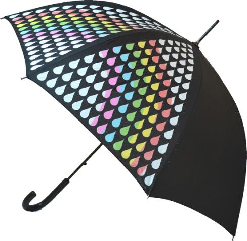 Colour Changing Umbrella - Rainbow Raindrops