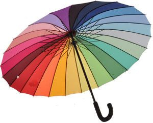 Umbrella - Large and Regular, 24 Panel, Rainbow