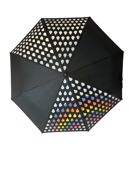 Colour Changing Umbrella - Rainbow Raindrops