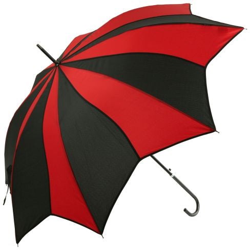 Batwing Umbrella - Red and Black