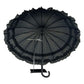 Frilly Pagoda Umbrella - Black