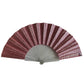 Small Folding Fan - Light Pink Glitter