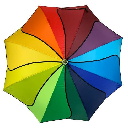 Batwing Umbrella - Multicoloured Rainbow