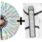 XL Festival Fan - Iridescent, Silver Stardust