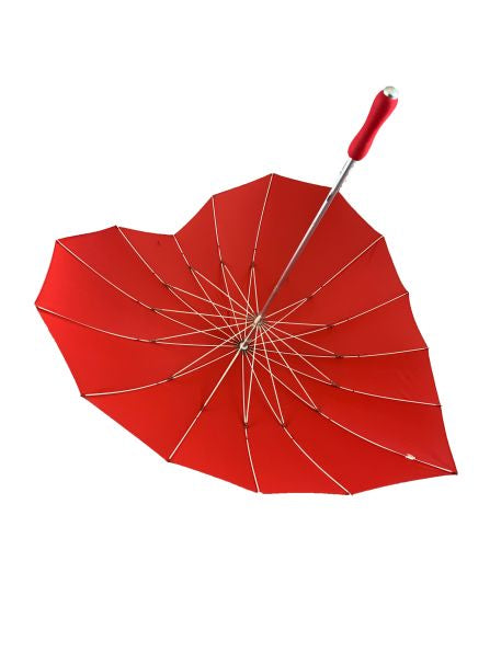 Heart Shaped Umbrella - Red