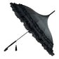 Frilly Pagoda Umbrella - Black