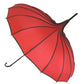 Piped Pagoda Umbrella - Red