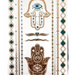 Temporary Flash Tattoos - Third Eye (Metallic Gold, Silver & Teal)