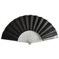 Small Folding Fan - Black Glitter