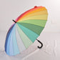 Umbrella - Large and Regular, 24 Panel, Rainbow