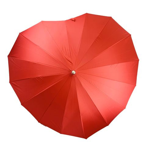 Heart Shaped Umbrella - Red