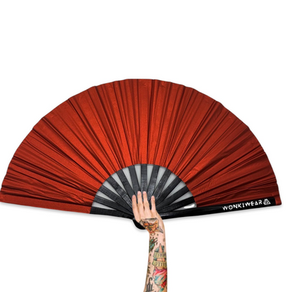 XL Festival Fan - Shimmery Metallic, Red